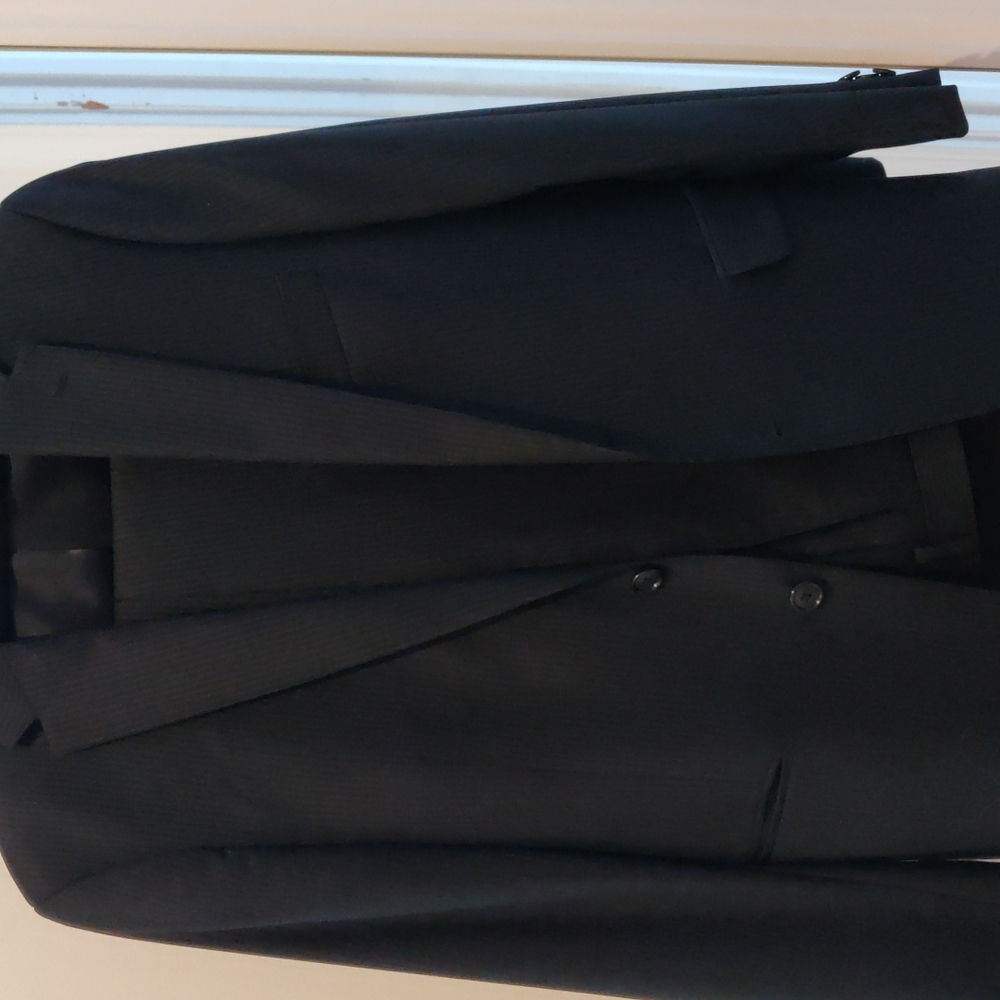 Michael Kors Navy 2-piece Pinstripe Suit, Boys Size 16R